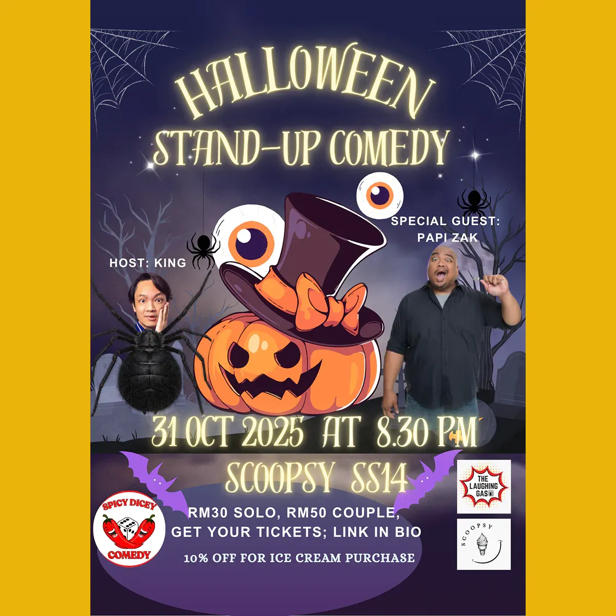 Halloween Stand-up Comedy @ Scoopsy